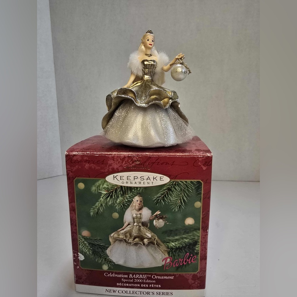 Hallmark Keepsake Barbie Special 2000 Edition Christmas Tree Ornament with Box